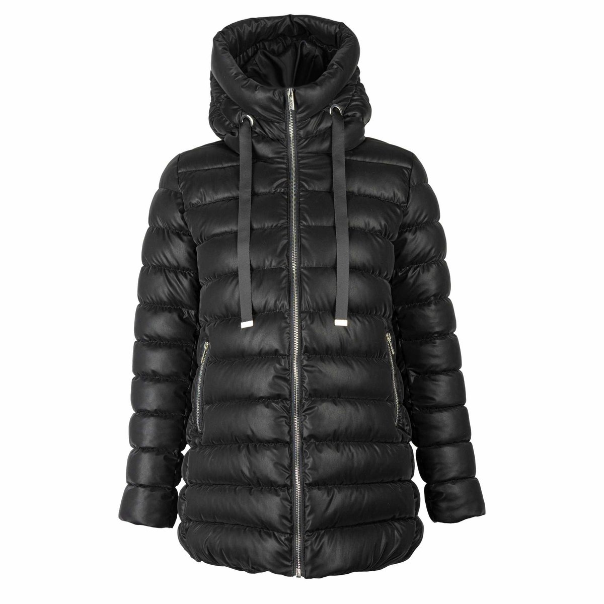 Kurtka damska zimowa puchowa z kapturem LIVIGNO czarna roz. 3XL