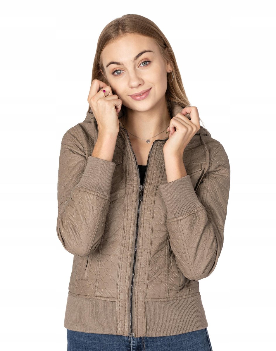 Krótka Kurtka Damska Przejściowa Skóra 05W-4 r S