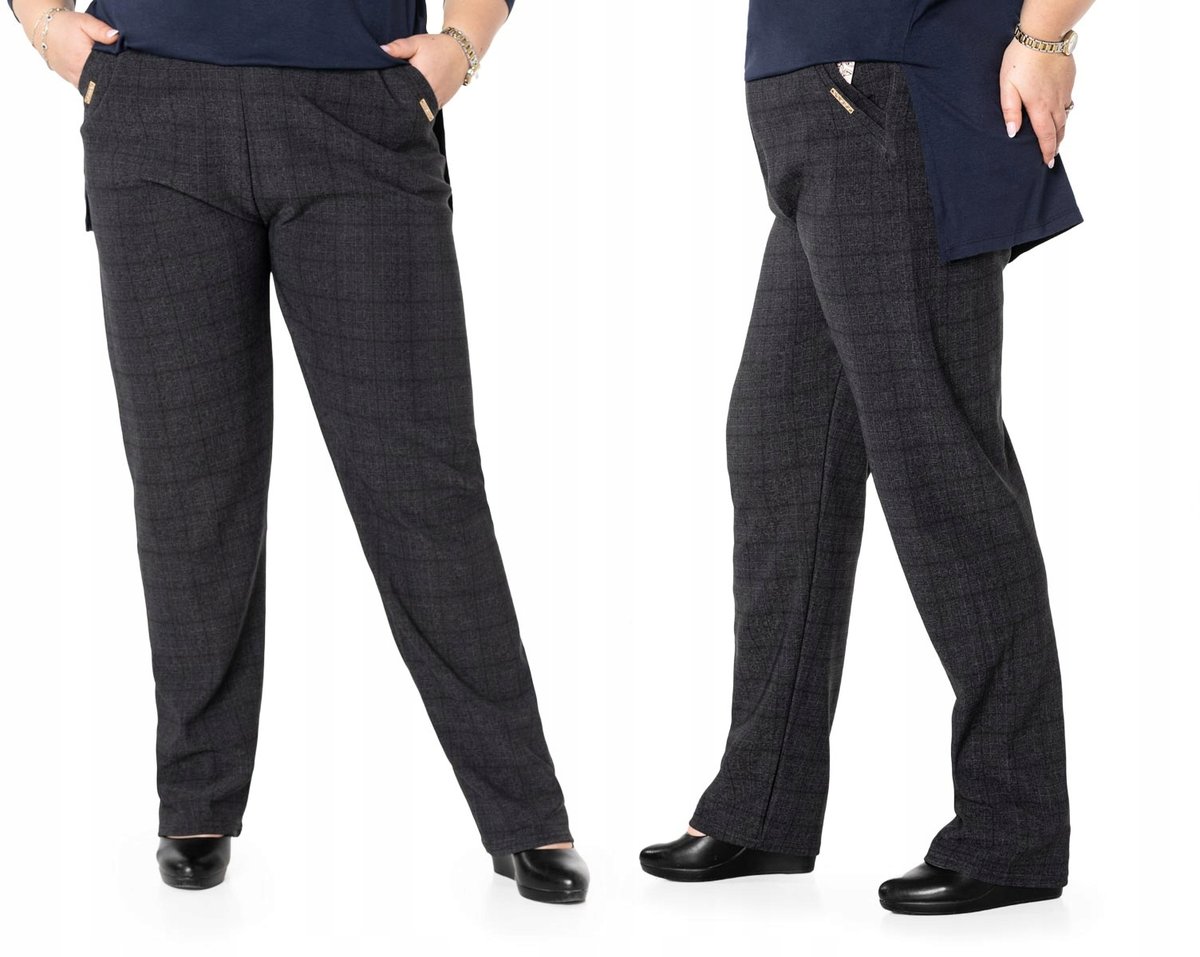 Duże Eleganckie Spodnie Damskie Z305-1 roz 8XL/9XL