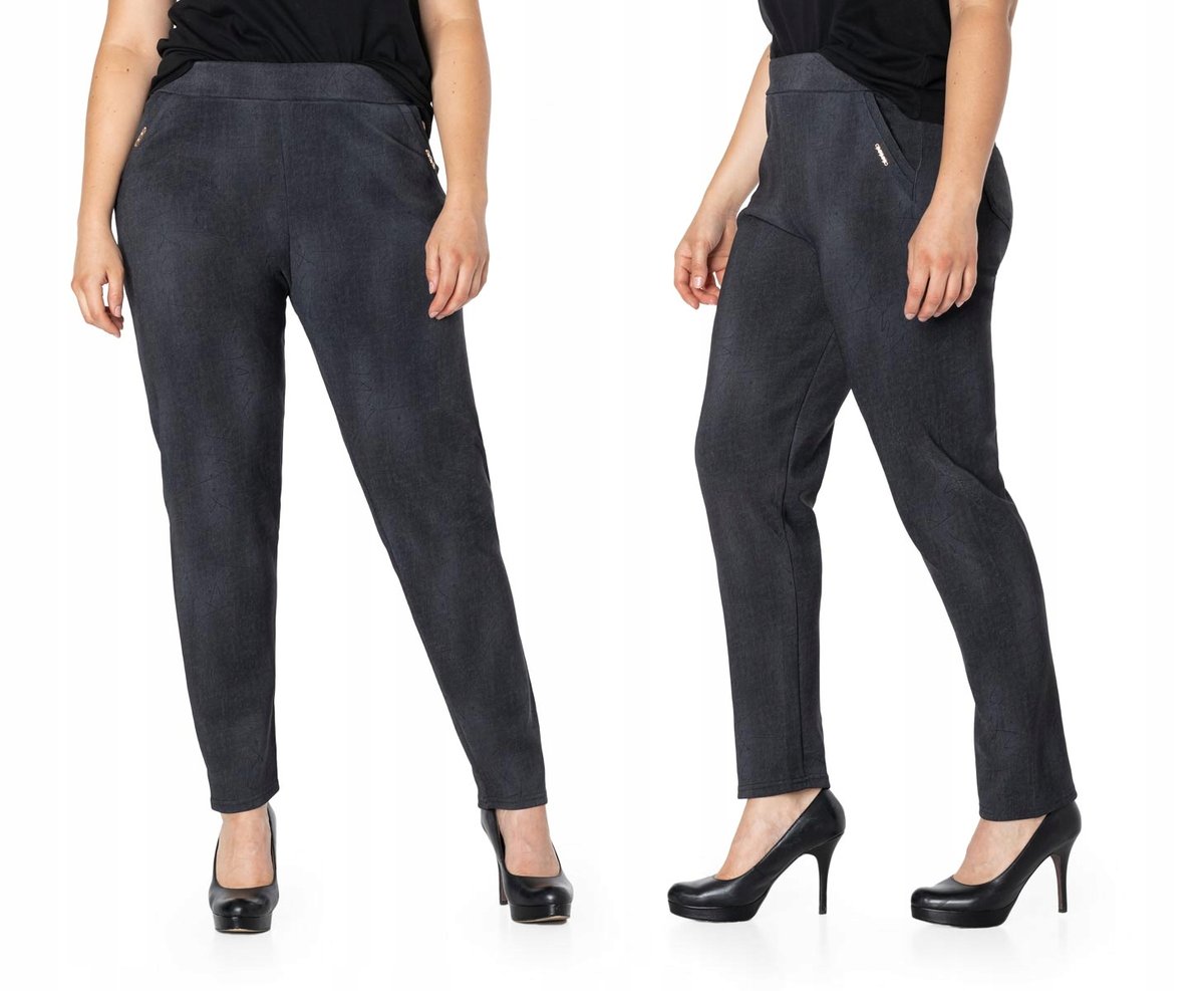 Eleganckie Spodnie Cygaretki Damskie 20215-1 r 2XL