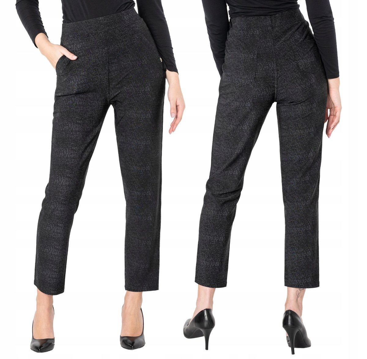 Duże Spodnie Damskie Cygaretki LINDA 304-1 4XL/5XL