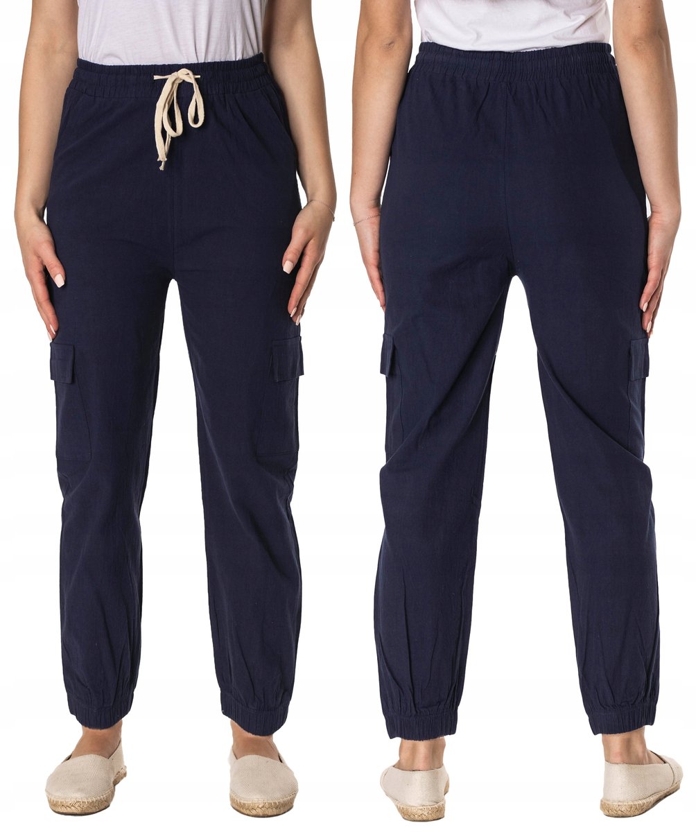 Cienkie Spodnie Bojówki Damskie Lato 1996-2 4XL5XL