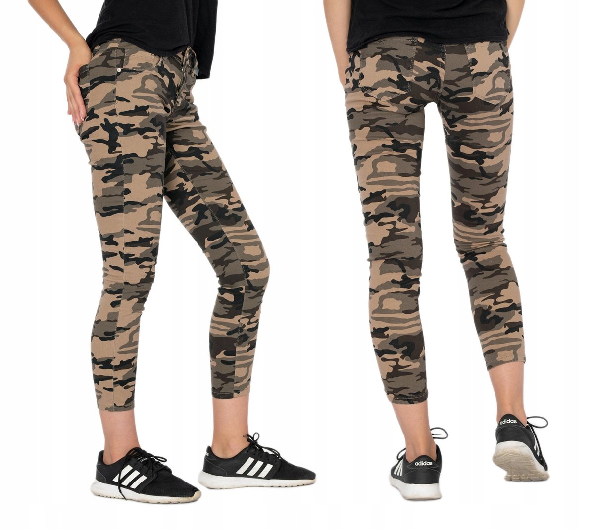 Spodnie Damskie Rurki Moro 7/8 Army Jeans 16569 S