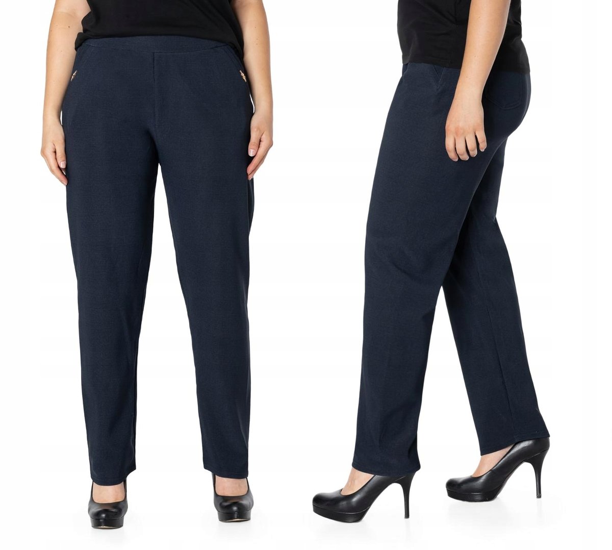 Eleganckie Spodnie Cygaretki Damskie 306-2 7XL/8XL