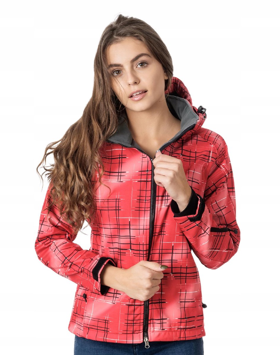 Kurtka Damska Sportowa Termoaktywna 9126 M czerwona