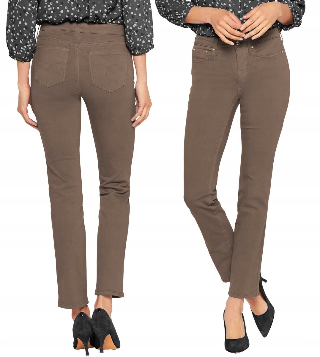 Spodnie Damskie Jeansy Rurki Bawełniane 8913 W31