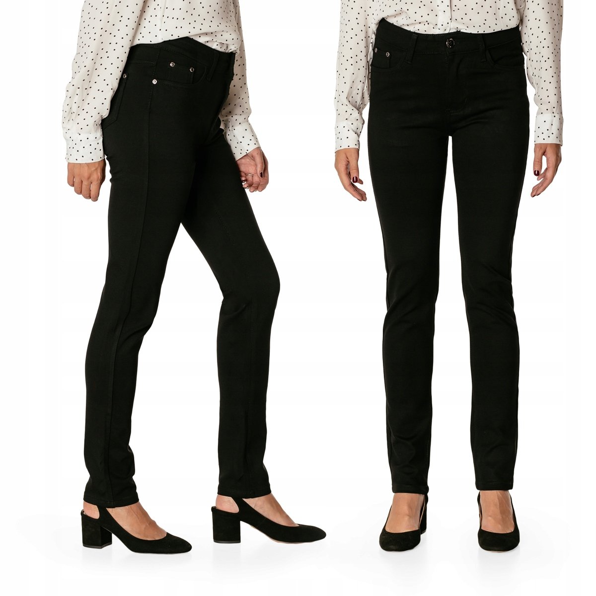 Spodnie Rurki Damskie Bawełniane BG01 W30