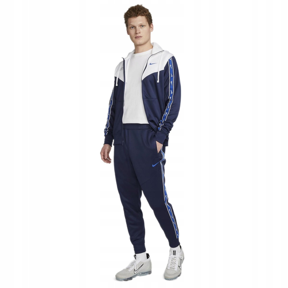NOWE SPODNIE DRESOWE NIKE MĘSKIE DX2027 411 GRANATOWE SPORTOWE r. XL