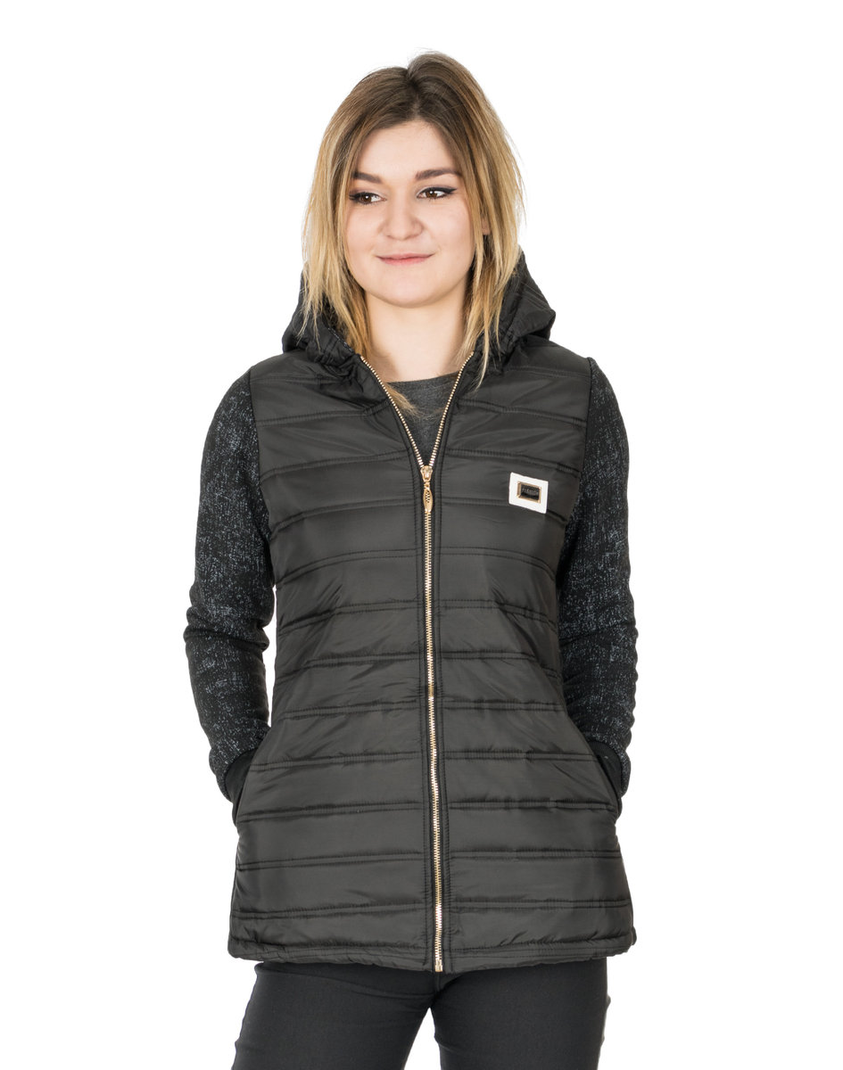 Kurtka Damska Parka Przejściowa 8380 r L czarna