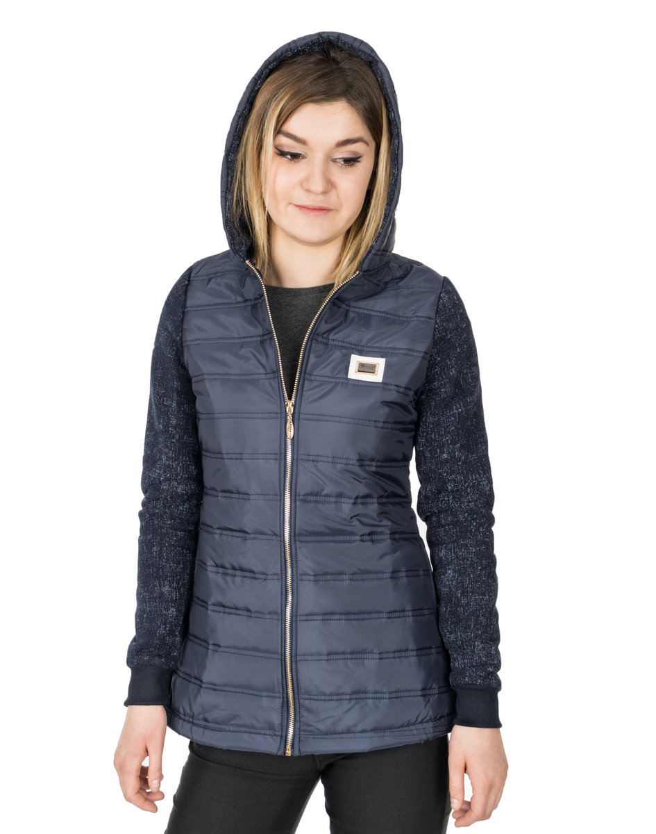 Kurtka Damska Parka Przejściowa 8380 r L granatowa