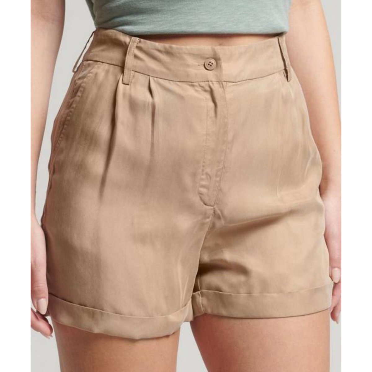 Spodenki damskie Superdry Studios Cupro szorty -XS