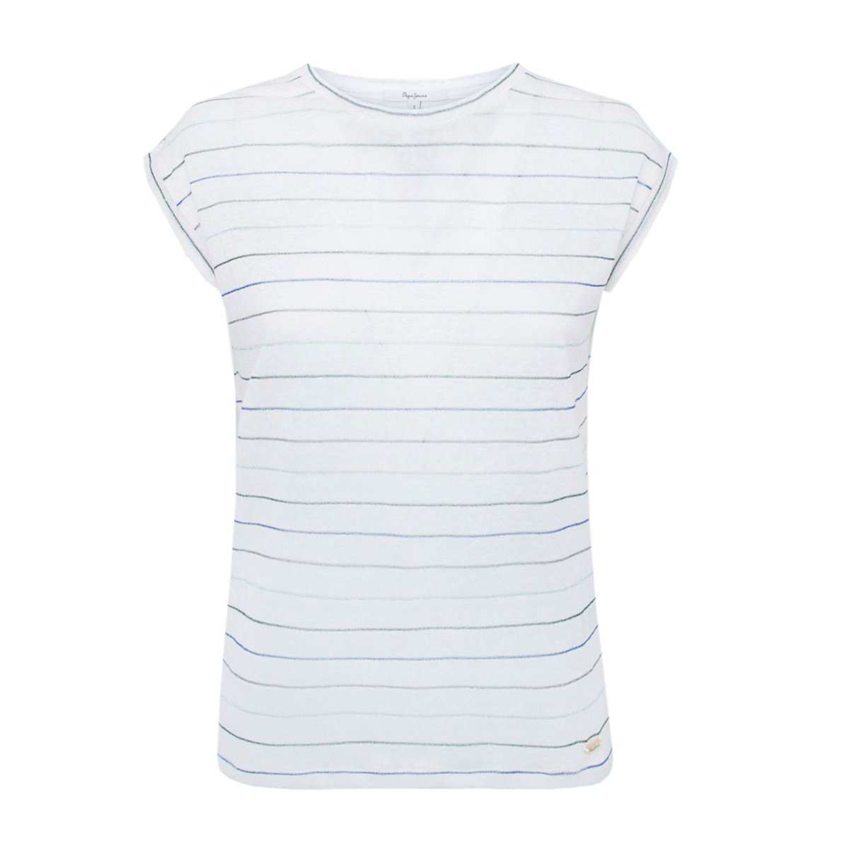 Koszulka damska Pepe Jeans Carola luźna lniana-S