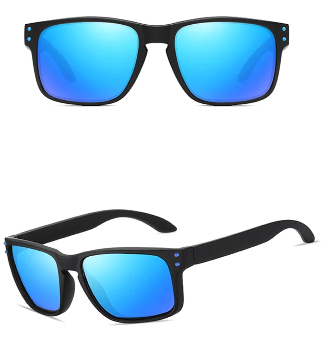 Okulary sportowe męskie polaryzacyjne uniwersalne nerdy lustrzanki