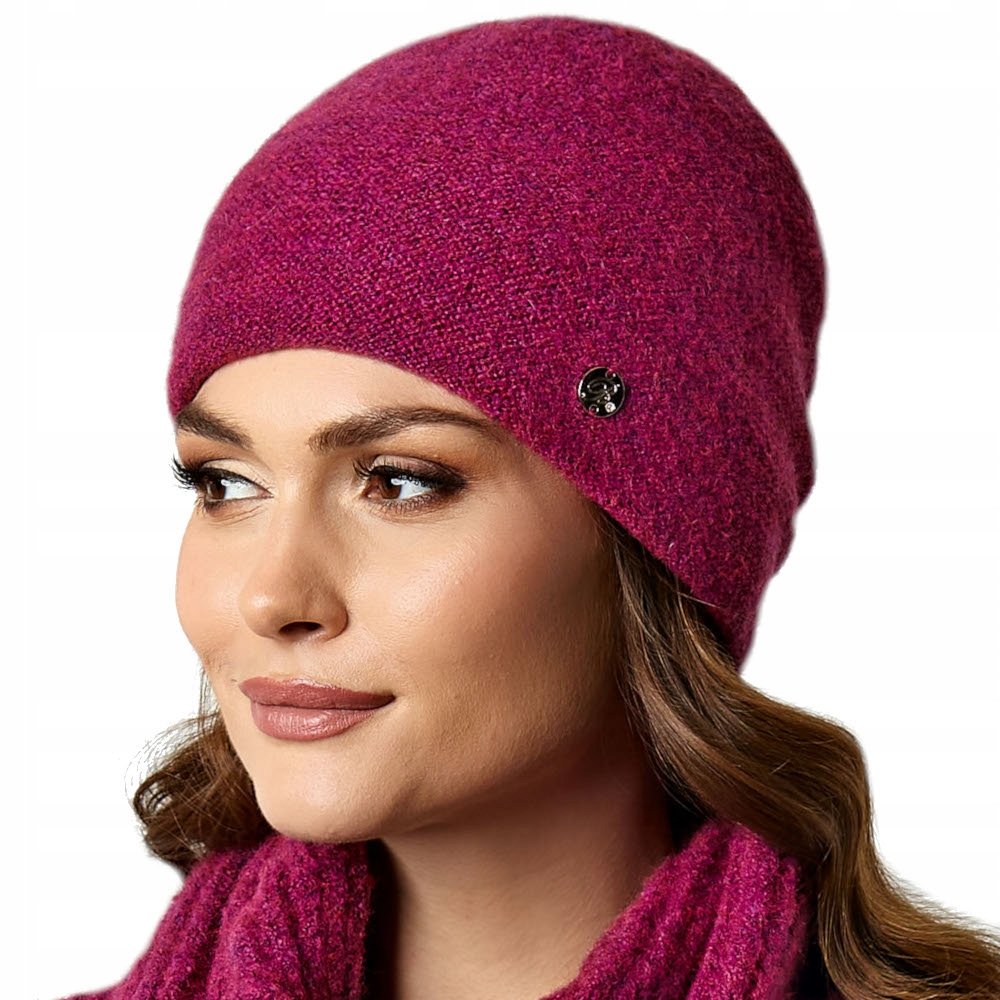 Czapka zimowa damska GLORIA Fuksja