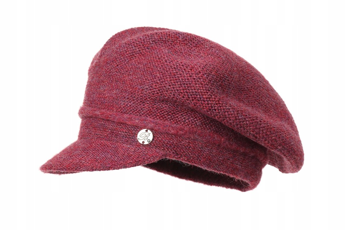 Kaszkiet damski DAFNE Ciemny róż