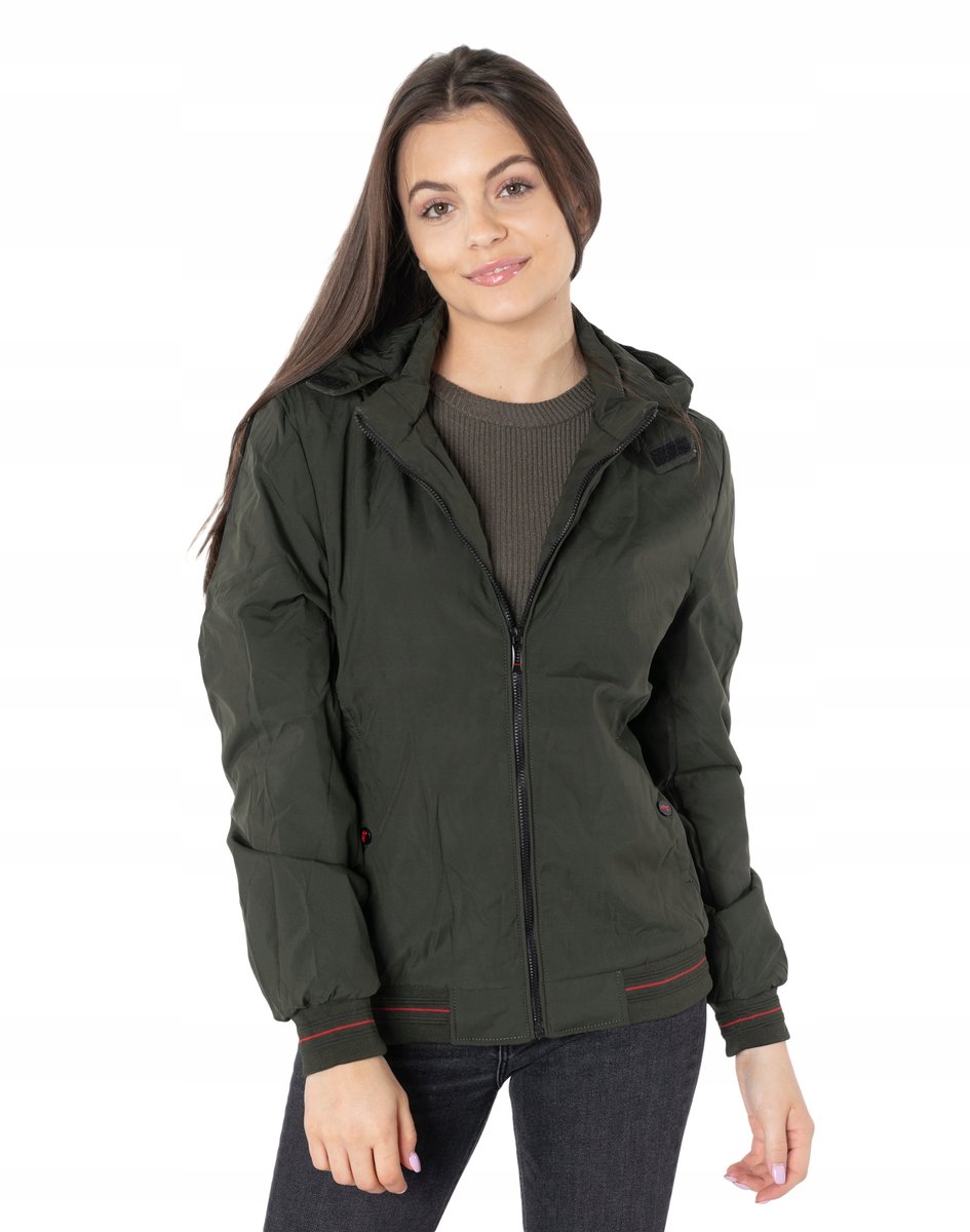 Lekka Kurtka Damska Przejściowa Wiatrówka 7037 XXL