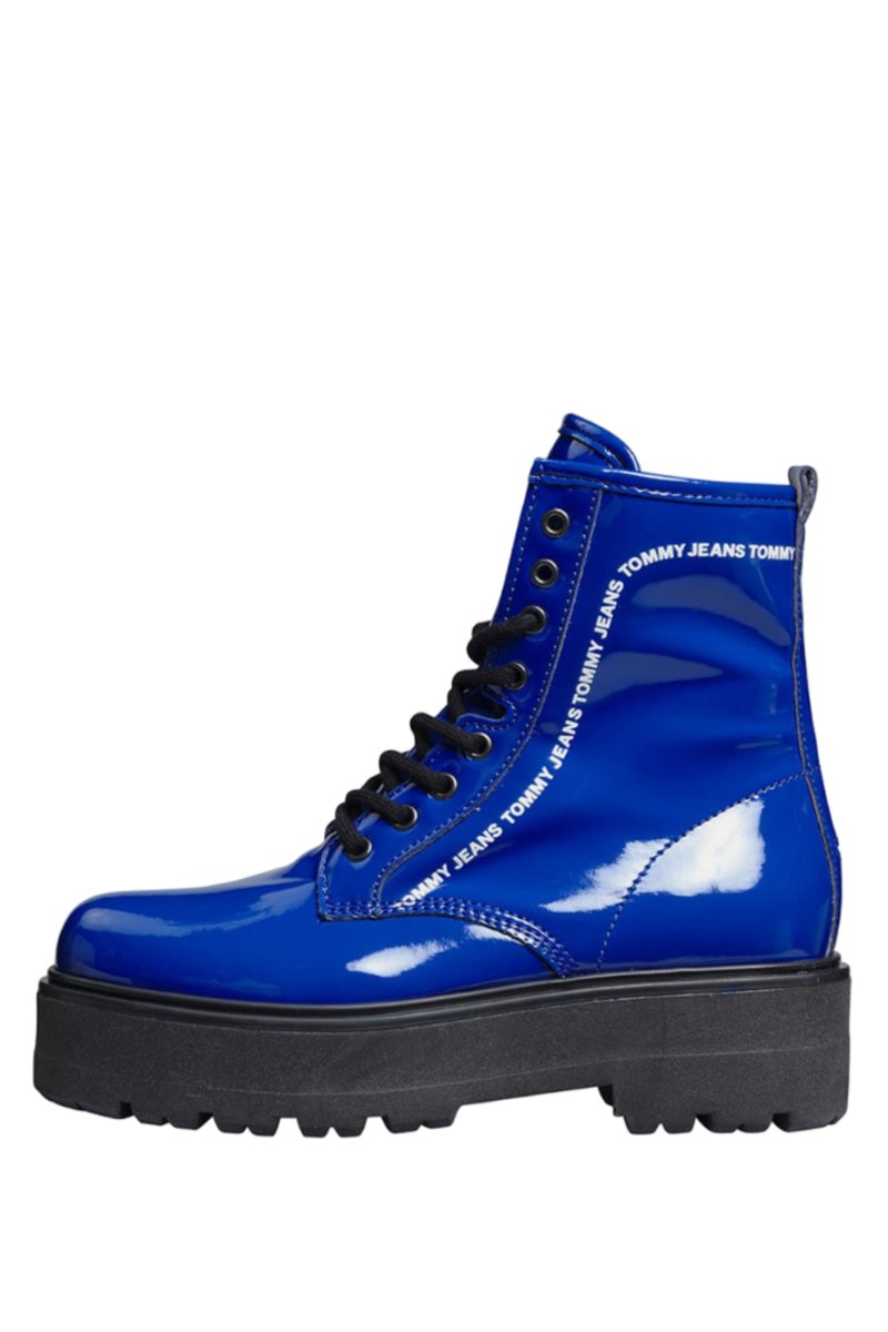 Buty damskie Tommy Jeans Patent Lace Up trepy-37