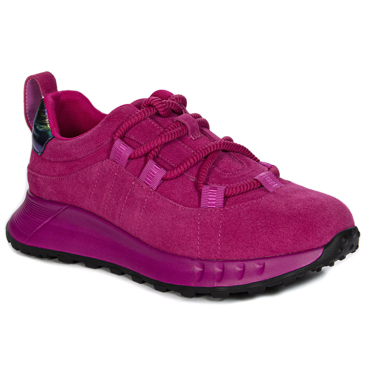 Artiker Sneakersy damskie skórzane zamsz Pink różowe-37