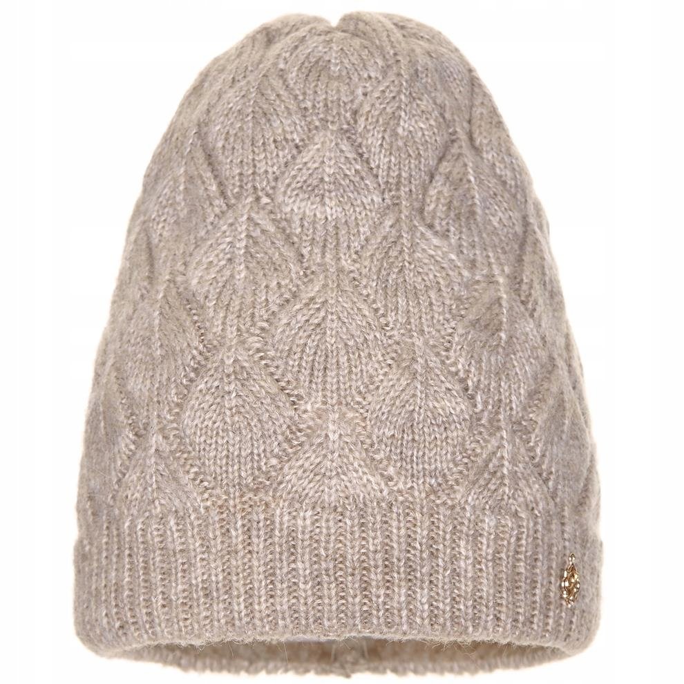 Czapka zimowa damska POLA Jasny beż