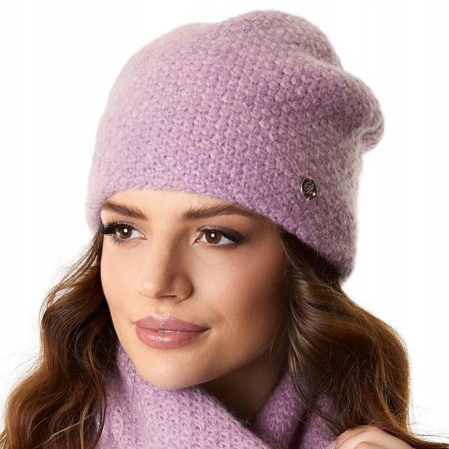 Czapka zimowa damska GRETA Wrzos
