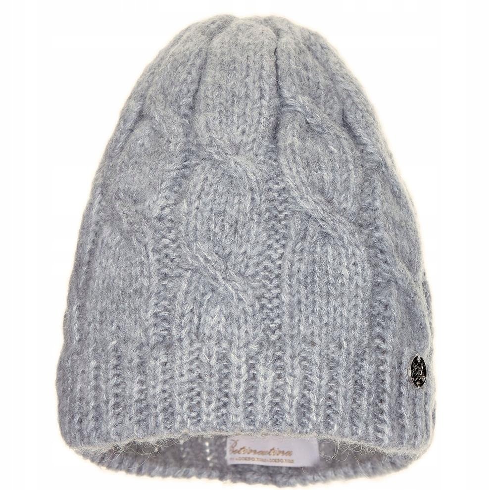 Czapka zimowa damska BELLA Jasny szary