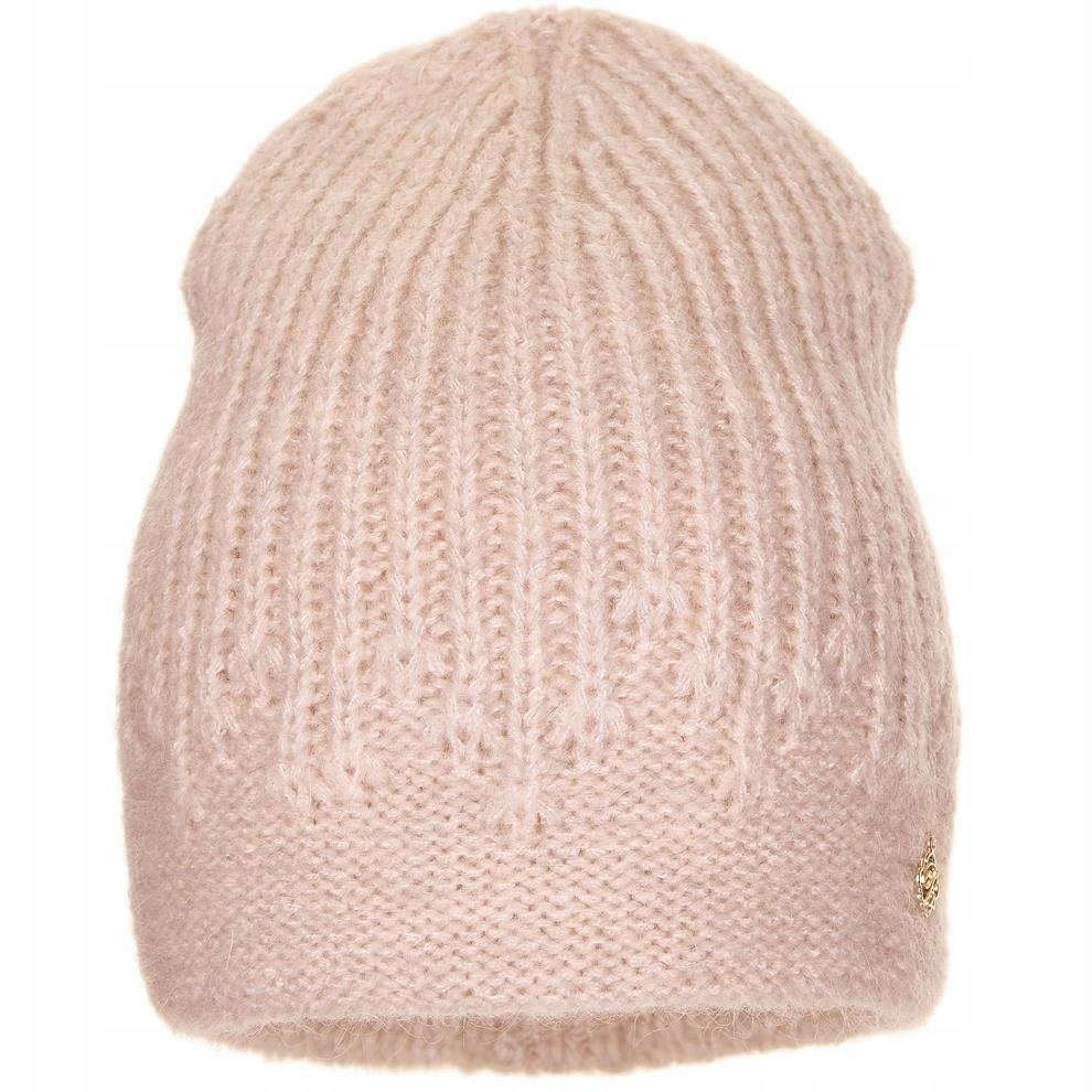 Czapka zimowa damska LARA Pudrowy róż
