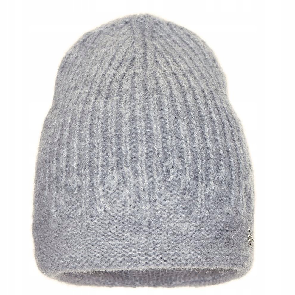 Czapka zimowa damska LARA Jasny szary