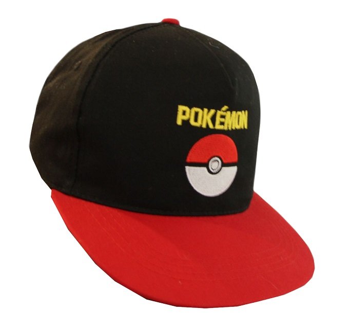 Męska czapka z daszkiem Pokemon czarna rozmiar 60 cm