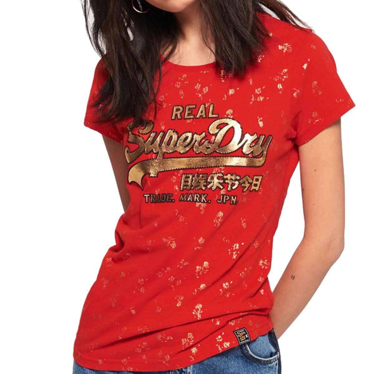 Koszulka damska Superdry Vintage Logo Cny Floral t-shirt bawełna-XS