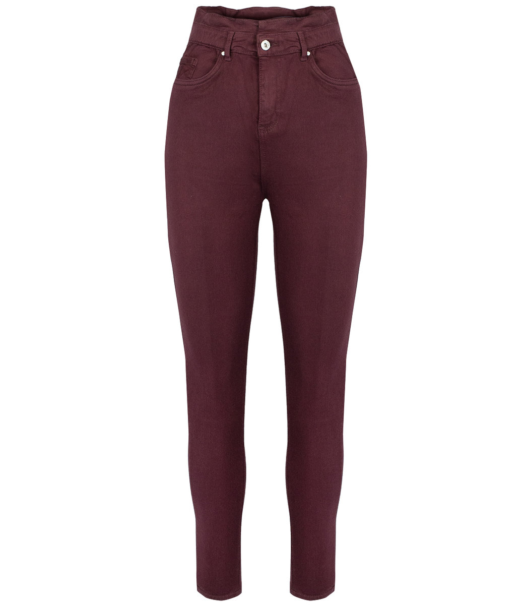 Wygodne elastyczne spodnie JEANSY SKINNY FIT kolorowe Eleganckie ROSE-36