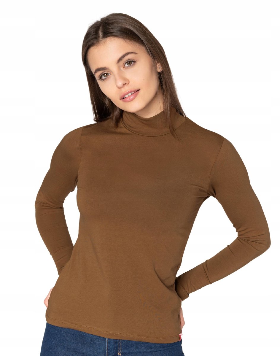 Półgolf Damski Cienki Sweter Golf 8111-21 r L/XL