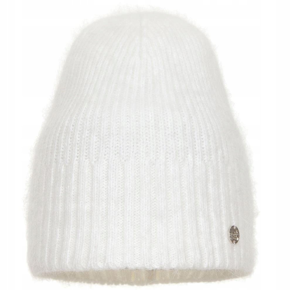 Czapka zimowa damska z angory KAJA Ecru