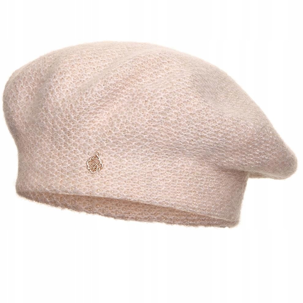 Beret damski MANDY Pudrowy róż