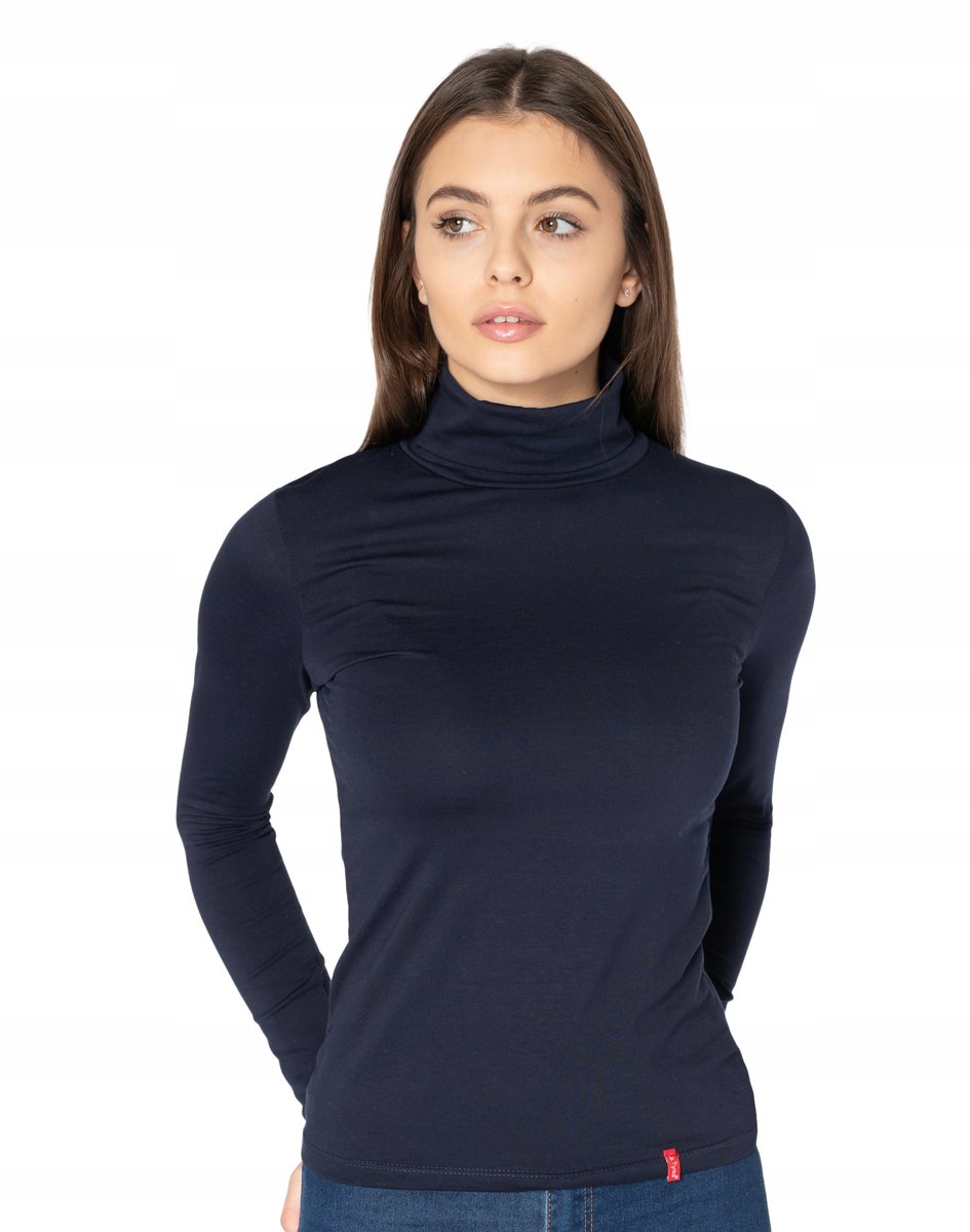 Golf Damski Cienki Sweter Golfy 8112-11 r M/L