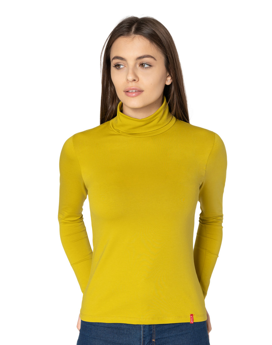 Golf Damski Cienki Sweter Golfy 8112-14 r M/L