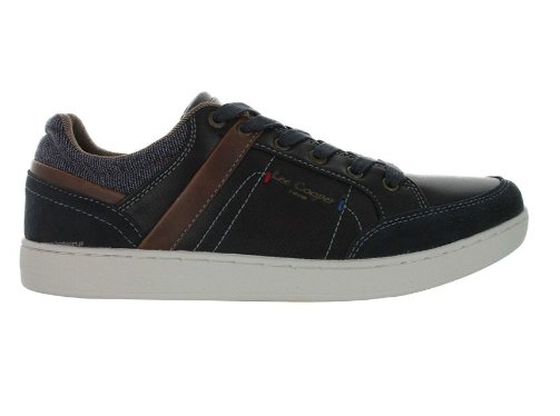 LEE COOPER Półbuty męskie granatowe skórzane ekologiczna 44