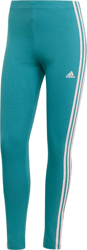 Legginsy damskie adidas Essentials 3-Stripes High-Waisted Single niebieskie IL3378-L