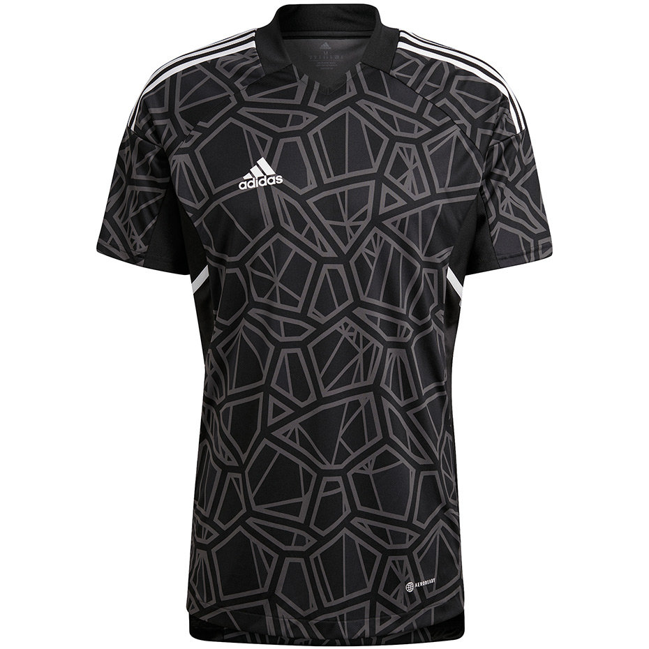 ND05_K13679-S HB1619 Koszulka męska Condivo 22 Goalkeeper Jersey Short Sleeve czarna HB1619 r.S