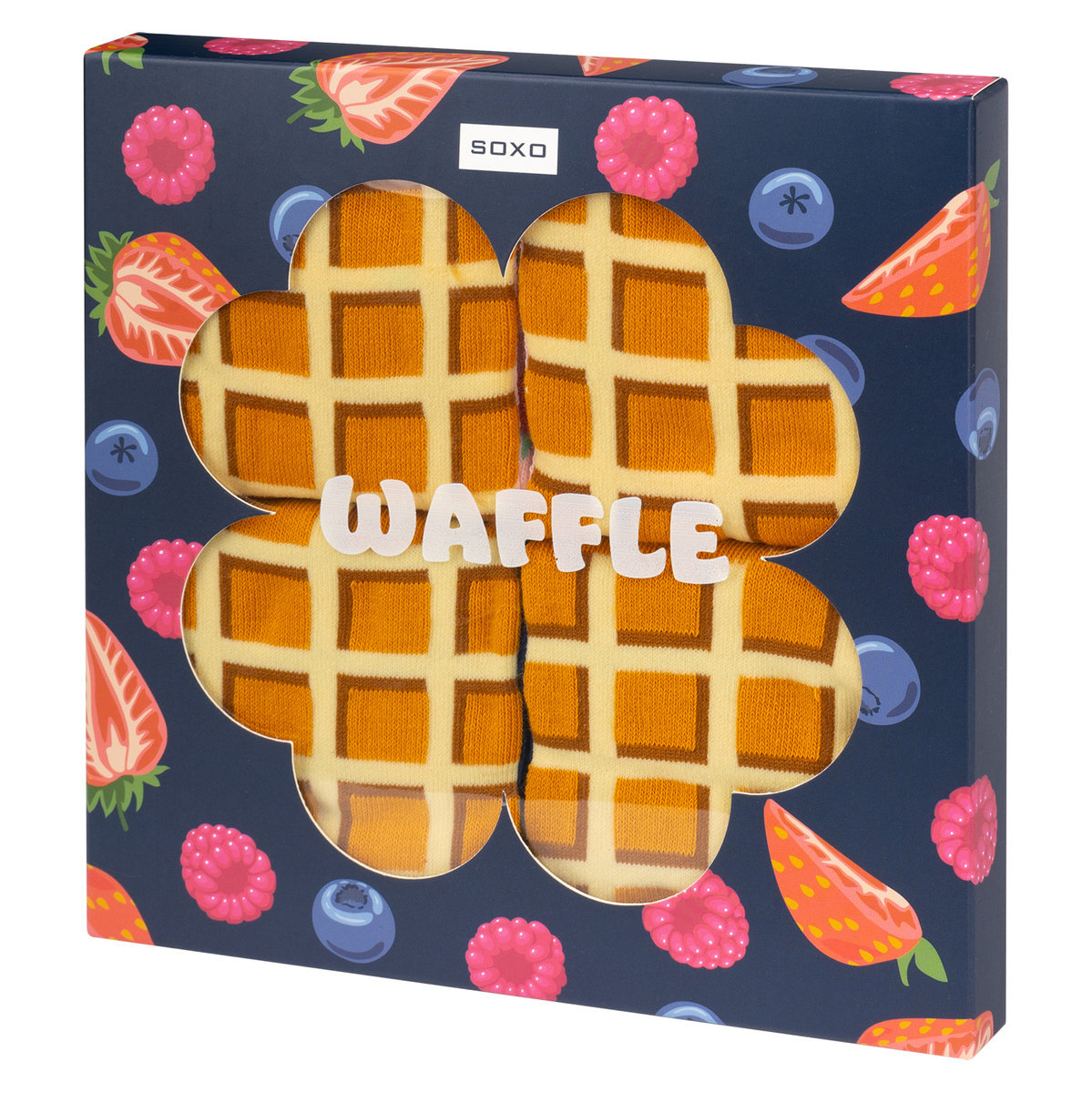 Skarpetki Damskie SOXO gofry w opakowaniu - 2 Pary