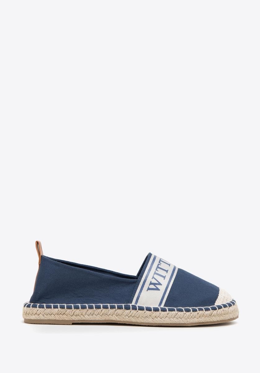 Damskie espadryle z lamówką z napisem WITTCHEN 38