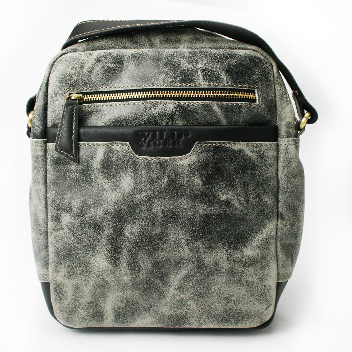 Torba męska przecierana na ramię Wild Tiger czarna