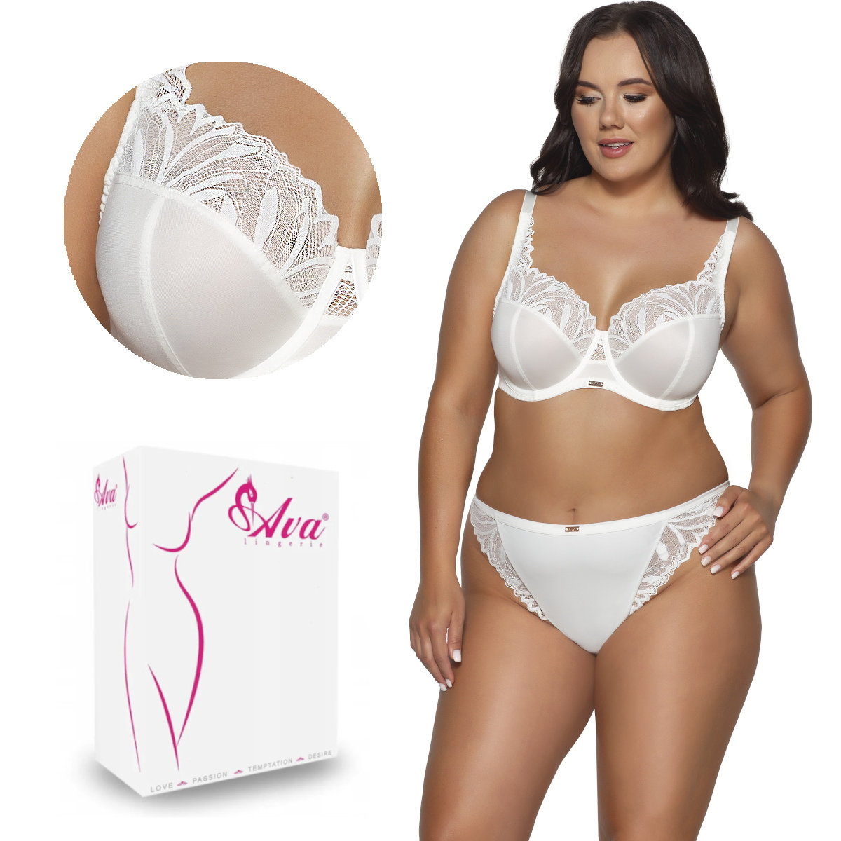 Biustonosz Soft AV 2106 miękki ecru  90H