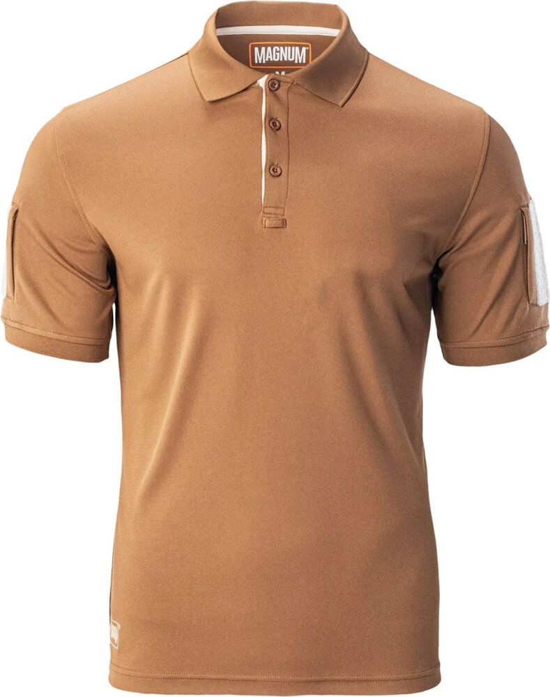 Męska koszulka polo z krótkim rękawem Magnum coyote brown rozmiar XXL