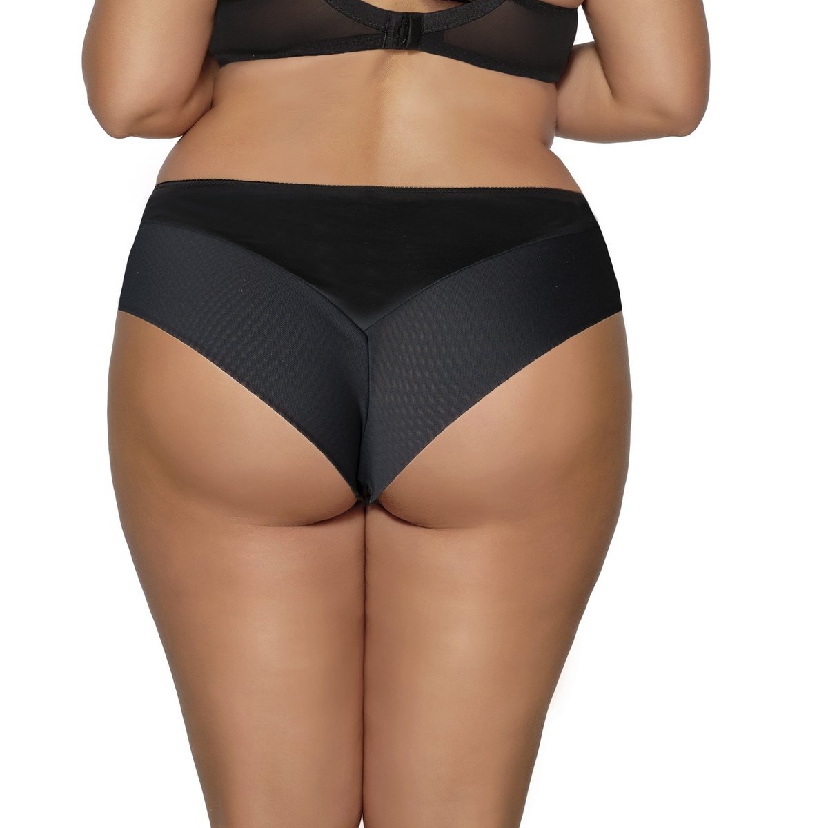 Brazyliany damskie z koronką AV 2112 czarne  3XL