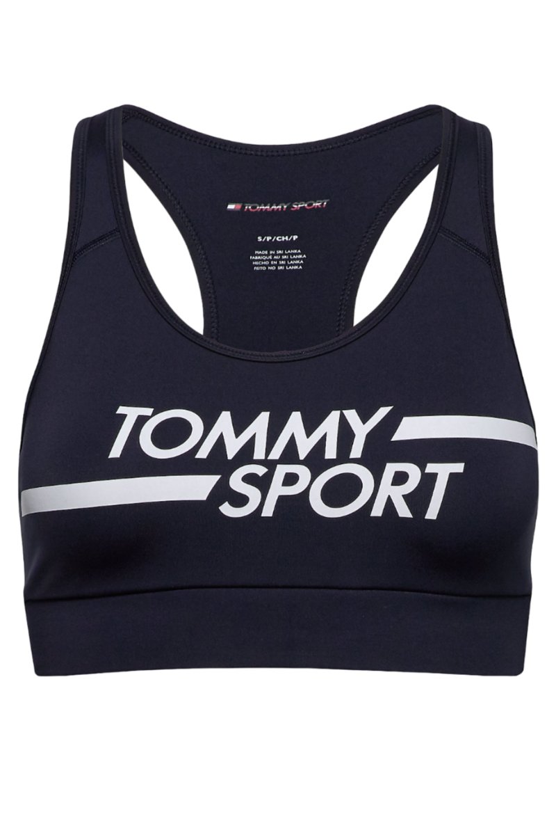 Biustonosz damski Tommy Hilfiger Mid Support Bra Logo sportowy-XS