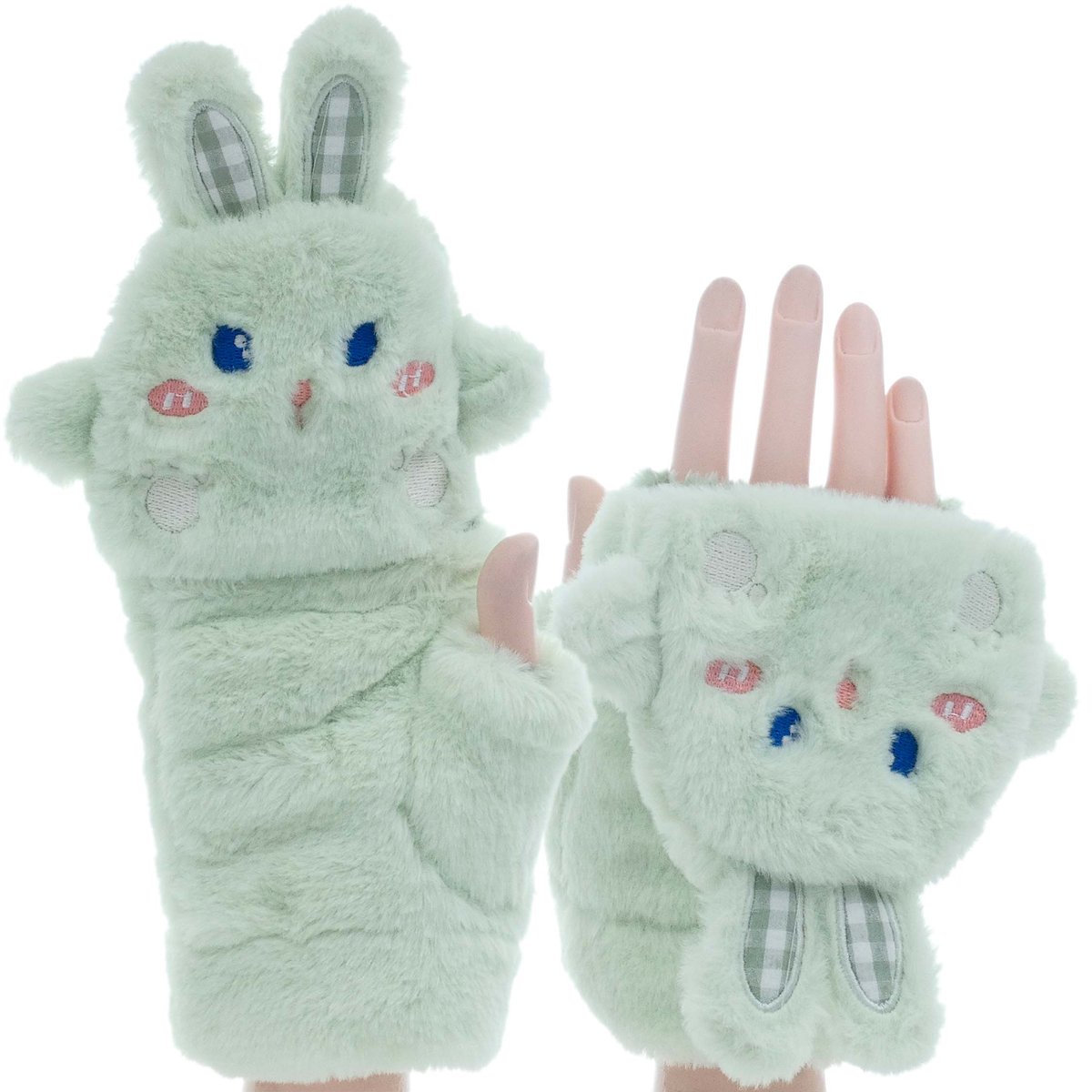 ZIMOWE RĘKAWICZKI ZABAWNE MORDKI KRÓLIK