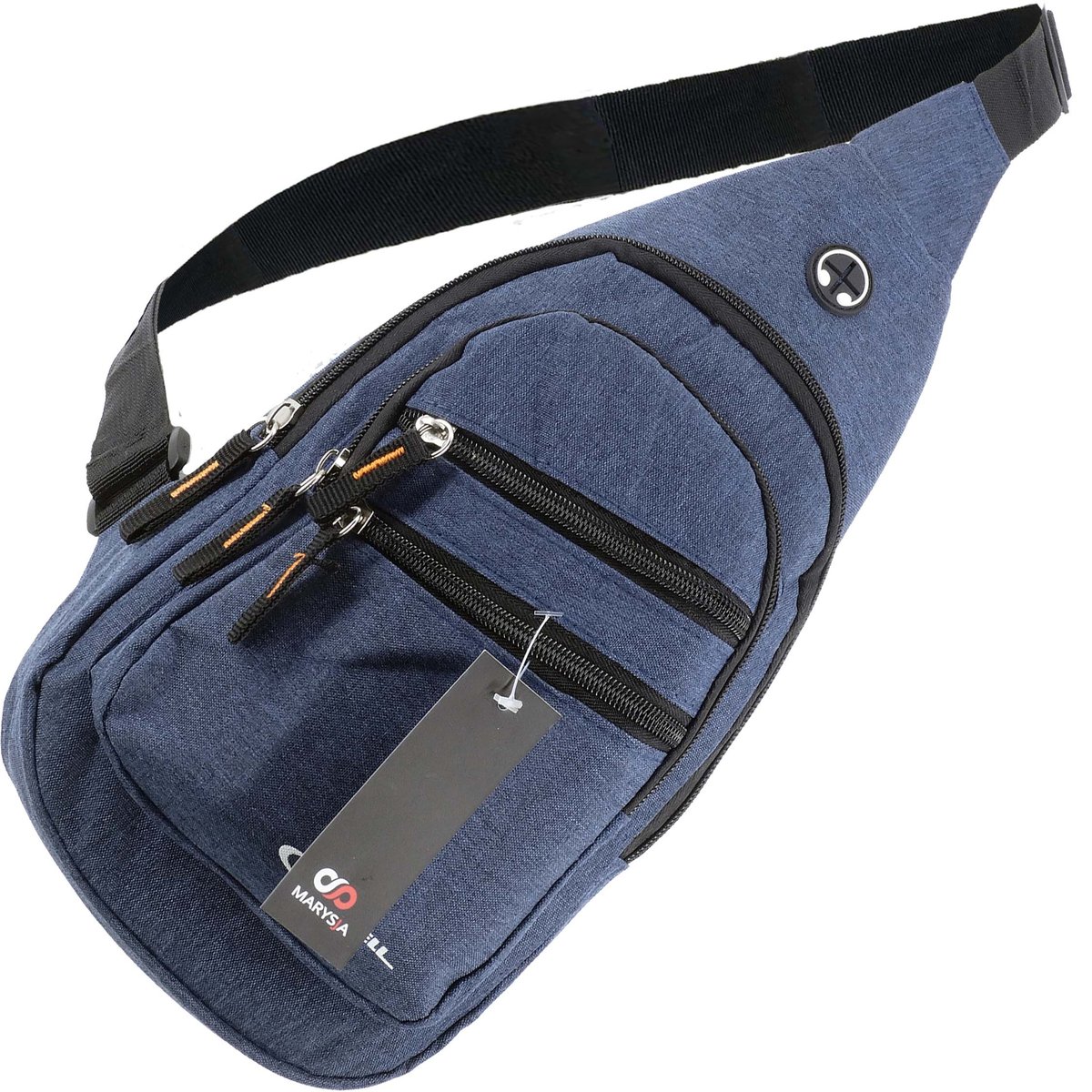 SASZETKA NERKA PRZEZ RAMIĘ NA PRZÓD TORBA PLECAK NIEBIESKI CROSSBODY