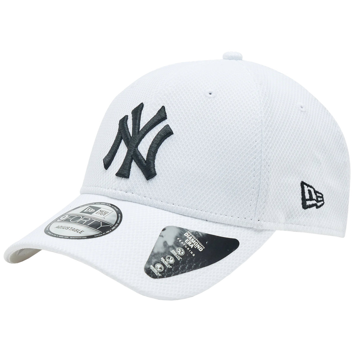 New Era 9TWENTY League Essentials New York Yankees Cap 60348840, Kobieta, Czapka z daszkiem, Biały