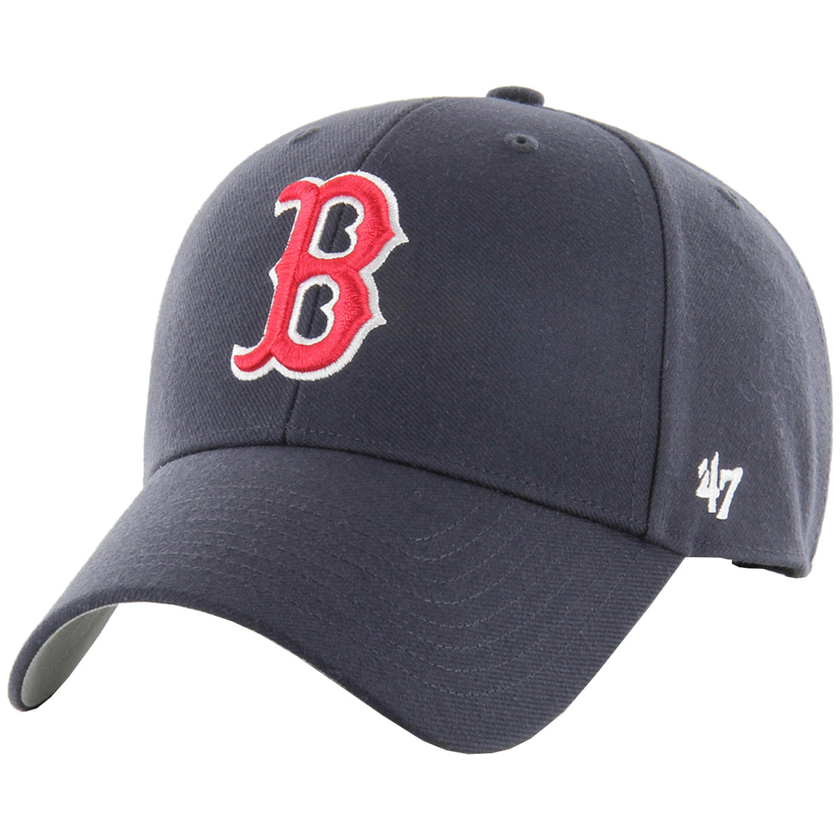 47 Brand MLB Boston Red Sox MVP Cap B-MVP02WBV-NYM, Kobieta/Mężczyzna, Czapka z daszkiem, Granatowy