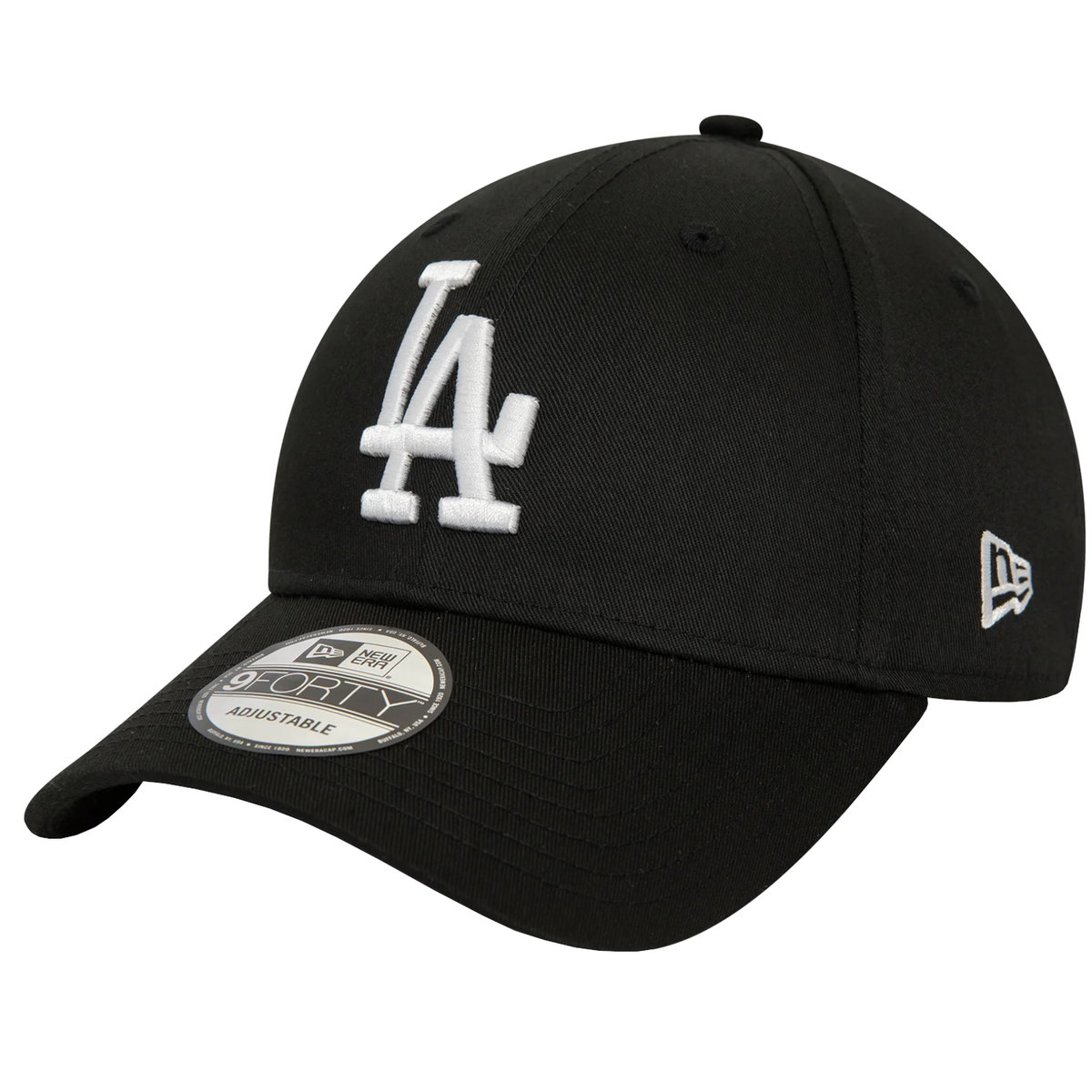 New Era MLB 9FORTY Los Angeles Dodgers World Series Patch Cap 60422518, Mężczyzna, Czapka z daszkiem, Czarny